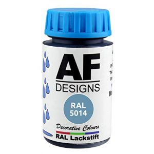 Alex Flittner Designs Peinture de retouche RAL 5014 - Bleu pigeon brillant - 50 ml - Bois - Métal - Meubles de salle de bain (2Store24, neuf)