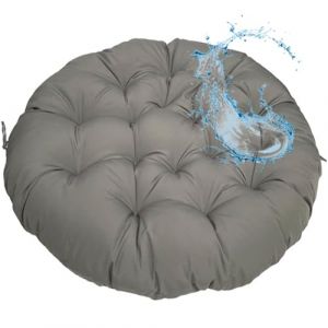 MSNCS Coussin pour Fauteuil Papasan - Rond diamètre 40/50/60/80/100/120 cm épaisseur 10 cm Coussin de Siège Imperméable, extérieur/intérieur - Coussin de Sol pour Meubles de Jardin(Dark Gray,60x60cm) (geenahont, neuf)