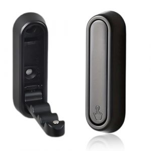 ZORVYN 2 Pi&egrave;ces Crochets Muraux Pliables en Alliage de Zinc, Pat&egrave;res Rabattables avec Fermeture Magn&eacute;tique, Gain de Place, pour Vestiaire, Cuisine et Salle de Bain (72,5 x 22,5 x 12 mm) (Noir) (SESINEND, neuf)