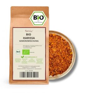 Kamelur 250g de mélange d'épices à harissa BIO - pour la fabrication de la pâte d'harissa - Épice à harissa BIO en emballage biodégradable (KONTORHAUS GÖRICKE UG, neuf)