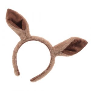 FIXOSHEE Serrage-T&ecirc;te Oreilles de Cheval en Peluche Camel Doux Accessoire Cheveux pour Femmes Bandeau D&eacute;guisement Oreilles d'Animaux Maquillage et Spa Costume F&ecirc;te Halloween Cosplay (Jiingsq, neuf)