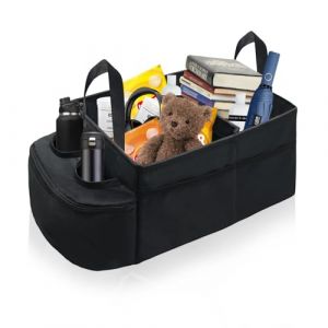RCIDOS Organisateur Voiture Enfant-Boîte De Organisateur Voiture Pliable Avec Porte-Gobeletsde, Pour Voiture Adaptée Aux Sièges Avant Arrière Et Au Coffre, Peut Placer Jouets Livres Et Parapluies (wangmaining, neuf)