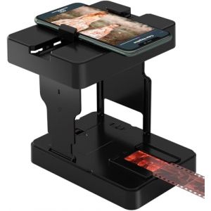 Scanner Portable 35 mm, Scanner de Diapositives positives et négatives, numériser des Diapositives et des négatifs à la Maison avec Votre Propre Smartphone (TECH COVER SRL, neuf)