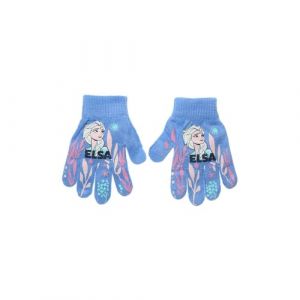 Suncity La Reine des Neiges Gants Enfants Disney, Acrylique et Polyester, Taille Unique 4-10 Ans, Motif Elsa et Anna (Bleu) (FRENCH MARKET, neuf)