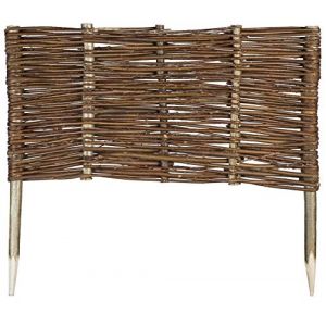 MC.Sammler Panneau en Saule tressé Palissades en Bois 16 Dimensions Hauteur: 30 cm Longueur: 60 cm clôture de Jardin 1 pièce (Globix24, neuf)