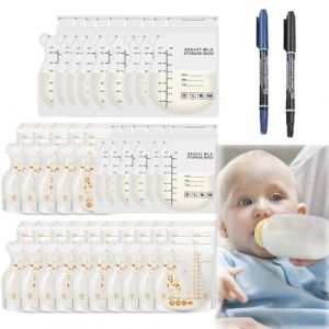 30 Pcs Sachet Conservation Lait Maternelle,Sac Congelation Lait Maternel,Sachet Lait Maternel,Sac Lait Maternel Congelation,Sac Conservation Lait Maternel,Sac Isotherme Lait Maternel,Mit 2 stylos (Anyushangmao, neuf)