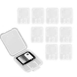 YIPFEN Bo&icirc;te de Rangement Transparent pour 9 Cartes SD, &Eacute;tui Protecteur pour Cartes M&eacute;moire SD, Bo&icirc;tier Compact et Durable (shengguangshangmao., neuf)
