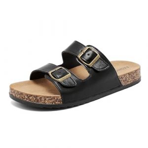 zaxunai Sandales Mules Femme Homme Claquette Slide Et Sabots Bout Ouvert Cuir Plates En Liège Chaussure (guangzhouzichangkeji, neuf)