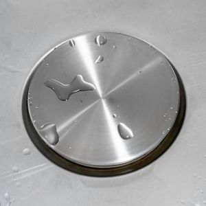Cache pour évier, Ø 115 mm, Compatible avec Blanco, Franke, paniers à Tamis Standard, Cache en INOX avec soubassement en Plastique, évier de Cuisine Cache système d'écoulement (spreewaelder-hofladen, neuf)
