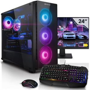 Aurum M&eacute;ga Pack Newcomer PC Gamer Fixe Complet Ryzen 5 5600G &bull; Ecran LED 24" &bull; Radeon Vega 7 int&eacute;gr&eacute;e &bull; 32Go DDR4 &bull; 1TB M.2 SSD &bull; Windows 11 &bull; Claviers de Jeu et Souris (AurumPC, neuf)