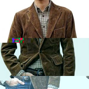 Veste vintage en velours côtelé pour homme, manteaux de sport décontractés, veste de costume boutonnée vintage, veste blazer en velours côtelé, marron, M (HJFJWJO, neuf)