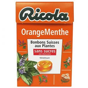 Ricola - Orange Menthe Sans Sucres Boite 50G - Lot De 4 - Livraison Rapide En France - Prix Par Lot (La Famille &agrave; Table! - LF&agrave;T!, neuf)