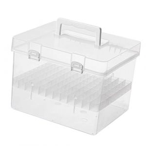 perfeclan &Eacute;tui de transport pour marqueurs, fournitures d'art multifonctions avec poign&eacute;e, conteneur de rangement pour marqueurs, bo&icirc;te de rangement pour, 80 Emplacements (PERFECLAN, neuf)