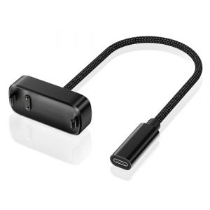 RUXELY Chargeur pour Fitbit Inspire 3,USB C C&acirc;ble de Charge,Cable de Remplacement,Type C Station de Recharge Portable Adaptateur Chargeur pour Fitbit Inspire 3 Smartwatch,Noir (RUXELY STORE, neuf)
