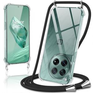 Coiwxmoi Coque avec Cordon pour OnePlus 12 5G 6,82", Collier Réglable Téléphone Étui Portable Lanyard Case Transparent Ultra Souple Silicone Housse Antichoc Protection Cover pour OnePlus 12 5G, Noir (Ian James Craig, neuf)