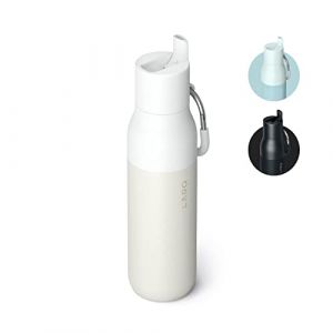 LARQ Bottle Flip Top 500ml - Bouteille isolée en acier inoxydable | Thermos, sans BPA | Garde les boissons froides et chaudes, Granite White (LARQ, Inc., neuf)