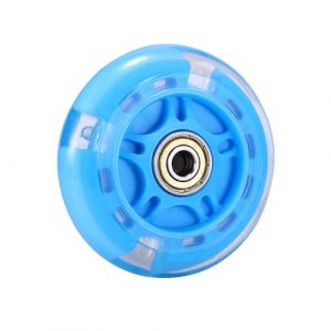 Roue de rechange pour scooter - 1 roue flash LED 80 mm - Mini Maxi Micro - Roues de rollers clignotantes - Arrière - ABEC-7 - 80 mm - Pour enfants et adolescents - Pour l'intérieur et l'extérieur - (easy Reach Sheng, neuf)