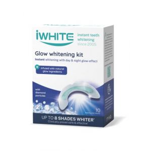 iWhite Glow Kit de Blanchiment Dentaire Instantan&eacute; &ndash; Jusqu&rsquo;&agrave; 8 Tons Plus Blancs - Sans Peroxyde. Technologie avec PAP, Calcium et Diamant &ndash; R&eacute;sultats en 20 Minutes &ndash; 10 Goutti&egrave;res Pr&eacute;-remplies (The Instant Cosmetics Co, neuf)