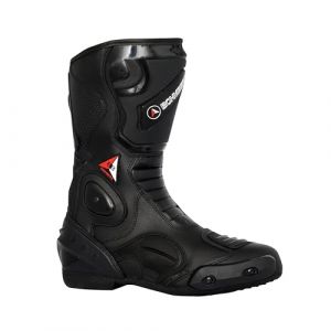 Bohmberg Bottes de moto, bottes de sport en cuir, hydrofuges en cuir robuste avec protections attach&eacute;es conception tr&egrave;s urbaines, biker - 45 (Bohmberg Berlin, neuf)