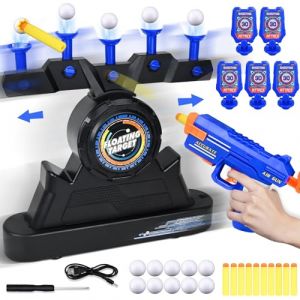 Joellfuner Cible Nerf, Cible Nerf Electronique avec Pistolet Enfant, Hover Shooting Target, Jeu De Tir + 10 Billes en Mousse + 10 balles, Geburtstag, No&euml;l, Cadeaux pour Gar&ccedil;on 3+ Ans (2) (Shadow Panther, neuf)