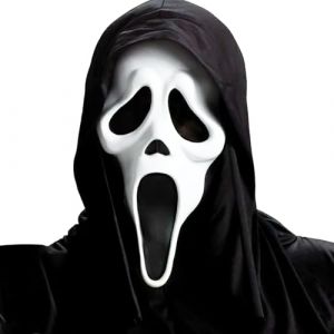 SALADOCY Masques Scream Halloween, Ghost Face Maske, Masque Horreur, Masque Latex, Pour Halloween, Cosplay, Boules de Mardi Gras (HCBRO-EU, neuf)