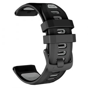 ISABAKE 22mm Bracelet pour Garmin Forerunner 935/Forerunner 945/Forerunner 955/Forerunner 965/Forerunner 970,22mm Silicone Sport Remplacement Bracelet pour Garmin Descent G1/ Descent G1 Solar (Isabake, neuf)