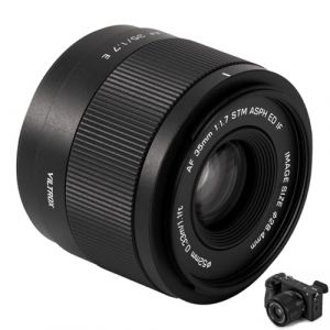VILTROX 35mm F1.7 E Mount APS-C Autofocus Objectif,AF 35mm f/1.7 E Objectif &agrave; Focale Fixe avec Grande Ouverture pour Sony FX3 A7C A7RII A7SII A7II A7RIII A7IV A7RIV A9 A1 ZVE1 A93 A6700 A6600 A6500 (LETGOOD-EU, neuf)