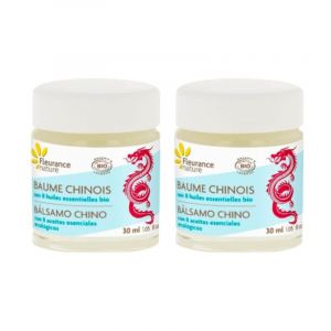Fleurance Nature- Baume Chinois Bio aux 8 Huiles Essentielles Certifié Bio Cosmos Ecocert- 30ml- Baume de massage musculaire bio-sans dérivé pétrochimique- baume du tigre- douleur musculaire 24181 (2) (FLEURANCE NATURE FRANCE, neuf)