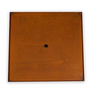 Köhko® Plaque de sol design pour cadre de plantation en acier Corten en kit carré 80 x 80 cm (Köhko-Shop, neuf)