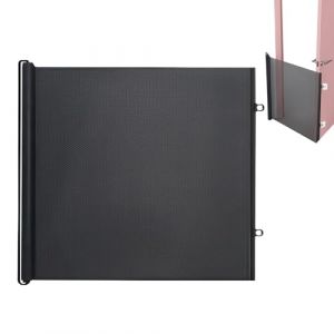 Barri&egrave;re d'escalier r&eacute;tractable pour b&eacute;b&eacute;, barri&egrave;re en maille pour b&eacute;b&eacute;, barri&egrave;re extensible, sans per&ccedil;age, parc de jeu de s&eacute;curit&eacute; pour chien, cl&ocirc;ture portable pour animaux de compagnie pour (VUKHWX, neuf)