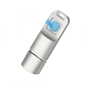 Lecteur d'empreintes digitales USB C 16-256 Go cryptage biom&eacute;trique s&eacute;curis&eacute; stockage portable pour t&eacute;l&eacute;phones portables stockage s&eacute;curis&eacute; (asduONP, neuf)