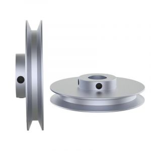 VIGAN Poulie à rainure unique, type A, poulie de courroie trapézoïdale à fente unique en aluminium, poulie en alliage 40 mm, 60 mm, 80 mm, 100 mm, 120 mm (10 x 100 x 25 mm) (VIGANSS-FR, neuf)