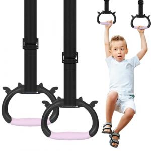 NHQ Anneaux Gymnastique pour Enfants Adultes Anneau Musculation avec 100 cm Sangles Réglables,Anneau Gymnastique,Anneau Sport,pour Les Exercices de Gymnastique et de Musculation (NHQZ, neuf)