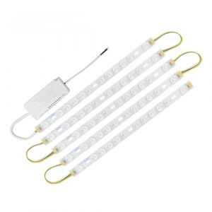 wenwendianzi Module de plafonnier LED 220V, Barre Lumineuse de Remplacement, Panneau de Lampe, Bande 22/31/41/52cm, Source de lumi&egrave;re for Lampe de Salon(52cm 8psc 96w,Cold White) (ShiWenX, neuf)