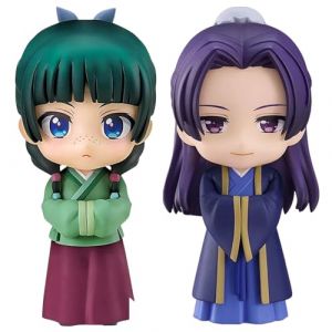 Epitome Maomao Figurine de l'anime The Apothicary Diaries - Accessoire interchangeable - Figurine de personnage de dessin animé - Ornement de bureau - Cadeau pour les fans (Maomao + Jinshi) (ToyHeaven, neuf)