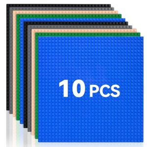10 Plaques de Base Classiques,Compatible avec Lego et Toutes Les Grandes Marques pour Jeux de Construction Cr&eacute;atifs Jouets &Eacute;ducatifs Plaques de Base avec 32 x 32 Goujons,Multicolores (FLOR DOMESTICUS S.R.L., neuf)