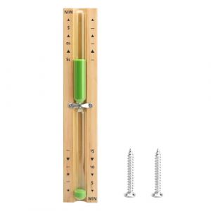 UOCAI Sablier pour sauna - Accessoire de minuterie - 15 minutes - Minuteur de cuisine - Résistant à la chaleur - Sauna - Sablier en bois - Vert sable (dixunting, neuf)