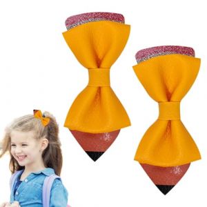 Pinces à cheveux pour enseignant – Nœud à cheveux pour la rentrée scolaire – Pinces à cheveux uniques, pinces à forte tenue, accessoires de cheveux pour l'école pour la première journée d'école (Lichangjie, neuf)