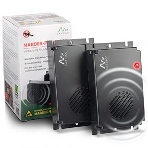 GARDIGO® Anti Martre Voiture Lot de 2 – Répulsif Ultrason Anti Fouine, Rongeurs pour Moteur, Garage, Grenier – sans Fil à Piles – Facile à Installer, sans Danger pour Animaux – Testé & Approuvé (tevigo gmbh, neuf)