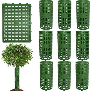 Creperture Lot de 10 Protecteurs De Tronc d'arbre de Plantes réglables en Plastique D'écorce d'arbre Protecteur pour Semis,38 x 25 cm (Keand, neuf)