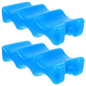 TOYANDONA 2 Pièces De Conservation du Lait pour Glacière Conservation du Lait Maternel des Blocs De Glace pour La De Glace pour Biberon De Bébé PVC Brique De Glace (Qaidam, neuf)