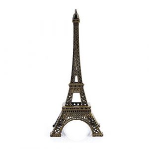 Dekaim Tour Eiffel, Métal Tour Eiffel Statue décoration Paris Tour Eiffel Figurine Collectable (25CM) (WolfGo, neuf)