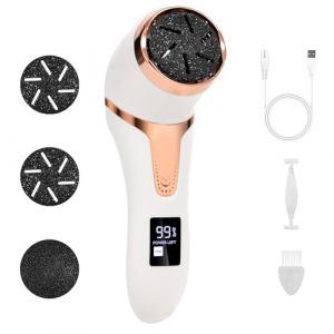QOEOTUY Rapeuse Pieds &Eacute;lectrique - Appareil Pedicure Pied avec 3 T&ecirc;te Givr&eacute;e - Professionnel Ponceuse Pied, Callosit&eacute; Corne (GEBIM RADUNESCU JAYA S.R.L., neuf)
