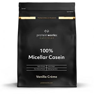 THE PROTEIN WORKS Poudre de Protéine de Caséine 100% Micellaire | Shake Protéique à Libération Lente | Acides Aminés | Favorise la Récupération | Crème Vanillée | 1kg (One-Brand Ecom, neuf)