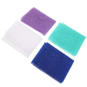 Hemobllo 4 pi&egrave;ces Serviette Bain Exfoliante Longue &Eacute;purateur Peau Dos Sauna Tissu Moussant pour Homme et Femme (pattobold, neuf)