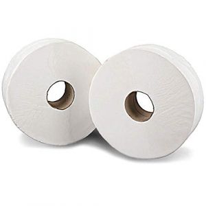 Whitebox AMZEJT1 Rouleau de Papier Toilette Mini Jumbo 2 plis 150m Lot de 12 Blanc (Le Pro du Médical, neuf)