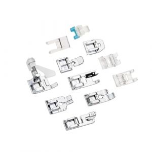 LIXSAZSE Jeu de pieds-de-biche pour machine &agrave; coudre, compatible avec diverses machines &agrave; coudre, y compris les mini-mod&egrave;les. (pitomizeshe, neuf)