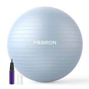 PROIRON Ballon de Gymnastique Ballon d'exercices Fitness Tr&egrave;s &eacute;pais avec mouvements de Yoga,65CM Swiss Ball, Ballon de Gym avec Pompe Rapide, Anti-&eacute;clatement et Anti-d&eacute;rapant Yoga Ball, Bleu (Regent Fitness, neuf)