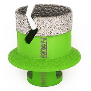 FACHLICH Forets Diamant Diam&egrave;tre 45 X 60mm Ouvreur de trou de vidange d'&eacute;vier/lavabo avec Filetage M14 pour Per&ccedil;age &agrave; sec en Porcelaine Carrelage Granit Marbre (Professional M&L DIY TOOLS, neuf)