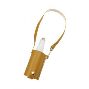 harayaa Mini bouteille vide de voyage avec porte-clés en cuir, support de sac pour vaporisateur, sacs à dos et sacs à main à clipser, Jaune (Harayaa, neuf)